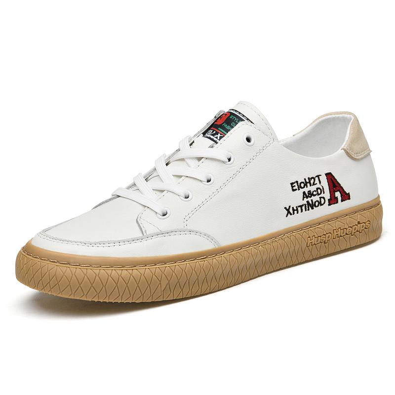 

Классические новые мужские туфли из натуральной кожи, универсальные мужские повседневные туфли, мужские туфли для активного отдыха белого цвета, нескользящие мужские спортивные туфли 45 белый