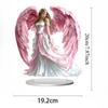 2D Flat Acrylic Purple Dragon Butterfly Girl Decoration, Indoor and Outdoor Decoration - No Battery/electricity Required, Free Day Decoration, S