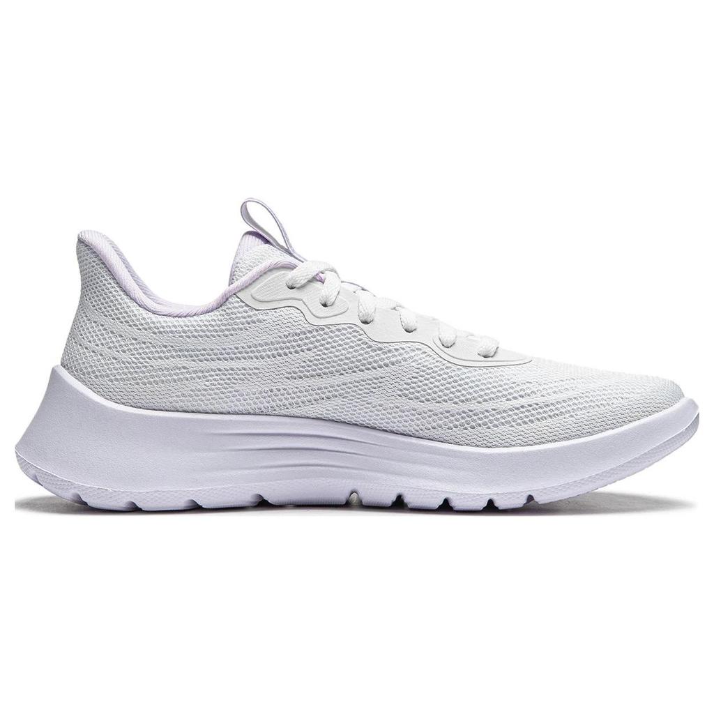 Li-Ning Lightweight Feather Series Comfortable Shock Absorbing Durable Low Top Running Shoes Women sneaker White ARSU022-1