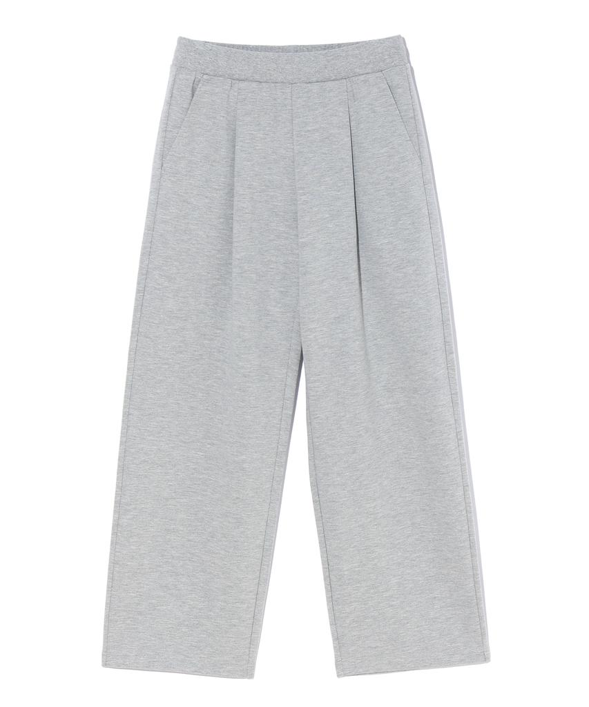 Eonoideu Single-Pleat Wide Sweatpants Lq6Pu182_Melange Grey