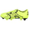 X 15.1 FG Leather Round Toe Lace-Up FG (Rubber Long Studs) Durable Soccer Shoes Men Soccer Shoes Fluorescent-Yellow B26979