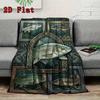 Fish Illustration 2D Flat Pattern Flannel Blanket, High quality All Seasons, Home Decor, Warmth and Comfort, Perfect for Christmas Gifts.