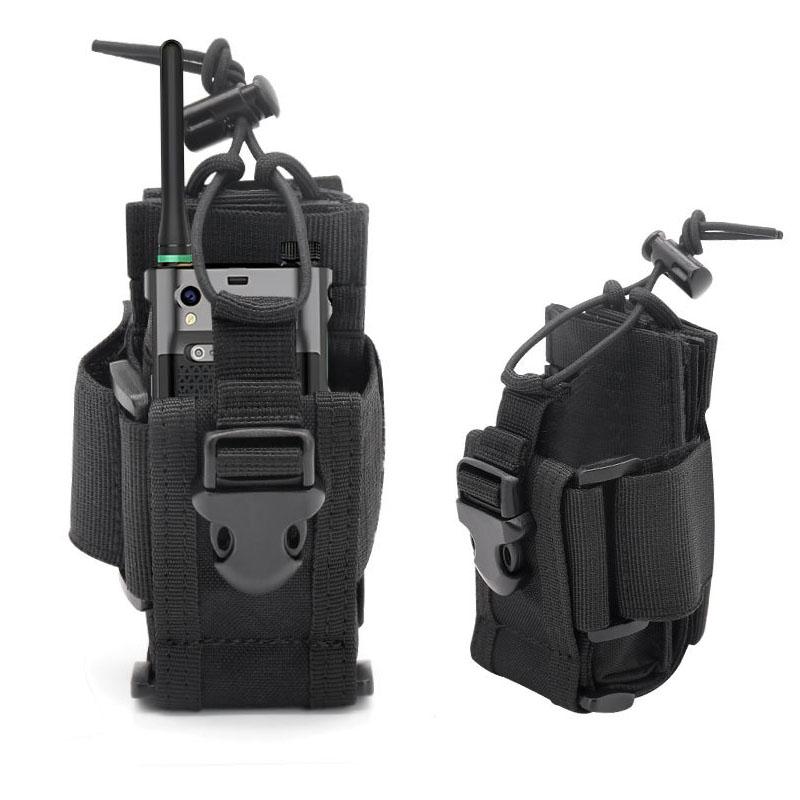 New Tactical Adjustable Walkie Talkie Holder Radio Pouch Hunting Interphone Hanging Bag Outdoor Nylon Molle Radio Pouch