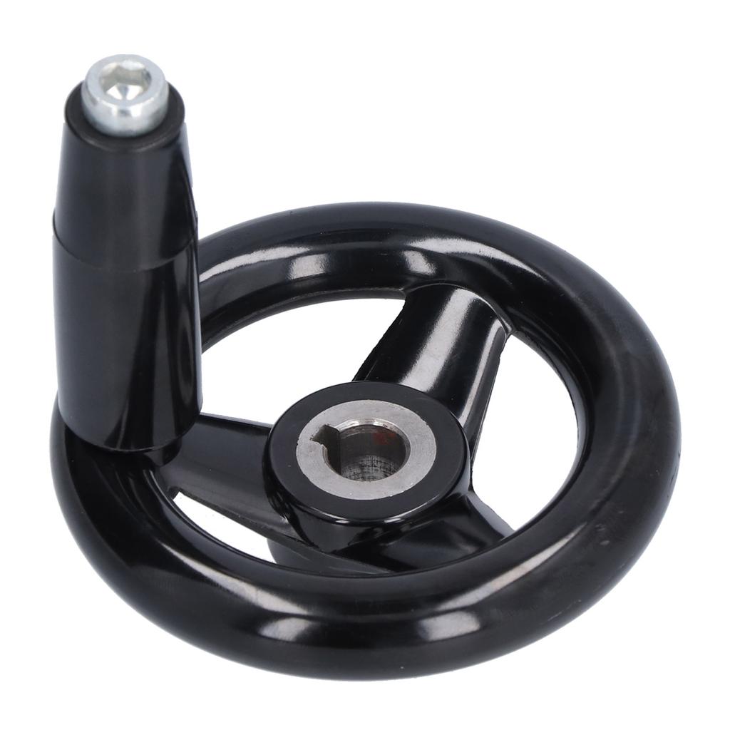 Round Handwheel 3 Spoke Nonslip Convenient Effort Saving Efficient Sturdy Durable Revolving Handle