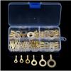 150 Pcs Brass Crimp Terminal Ring Type Cable 3.2-10.2Mm Wire Cable Connectors
