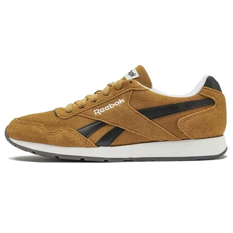 Reebok Royal Glide Comfortable Retro Low-Top Casual Running Shoes Men Sneaker Yellow Brown HQ6115