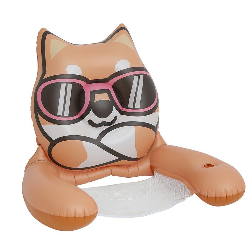 Aufblasbare Wasserhängematte Tierform Aufblasbare Poolmatte Schwimmende Schwimmmatratze Schwimmring Wasserspielgerät Partyspielzeug