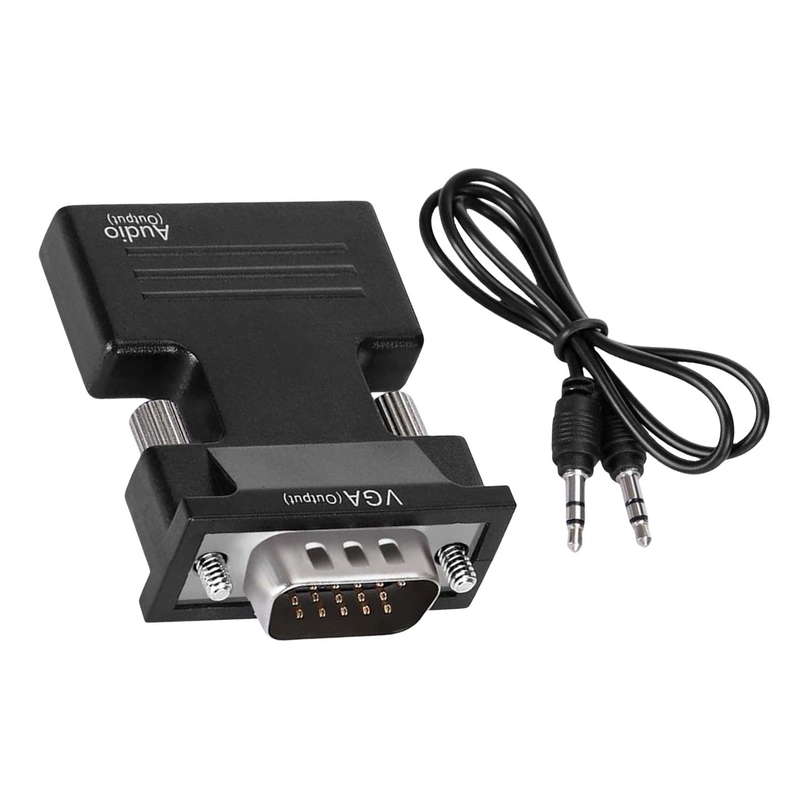 

Адаптер-конвертер HDMI в VGA Выход Компьютер Приставка Разъем Док-станция для Ноутбука ПК Монитор Проектор Кабель 3,5 мм