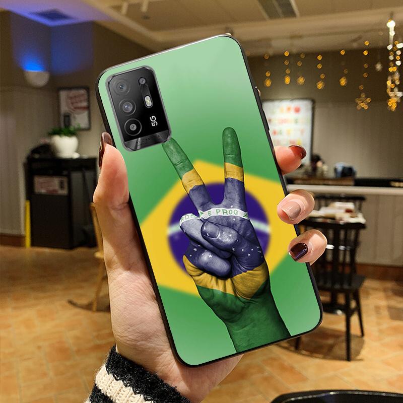 

Чехол для телефона Brasilien Flagge с флагом Бразилии для OPPO A54 A74 A94 A53S A9 A5 A15 A16 A91 A96 A76 Reno8 8Pro Reno2 Z OPPO Reno 2