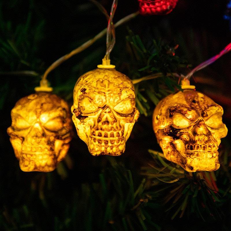 2025 Waterproof Outdoor LED Halloween String Lights for Courtyard Decoration and Atmosphere.