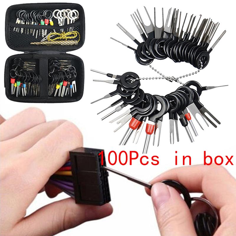 Automotive Plug Terminal Removal Tool Electrical Wire Crimp Split Connectors Pin Extractor Kit Keys for Car Repair Take Out Pins