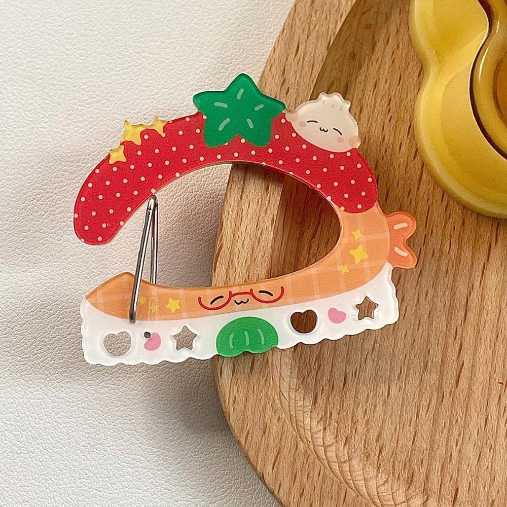 

Иллюстрация Безделушки Пряжка Брелок Акриловый Держатель для Карт Брелок Новый Шарм Карабин Tomato Sushi