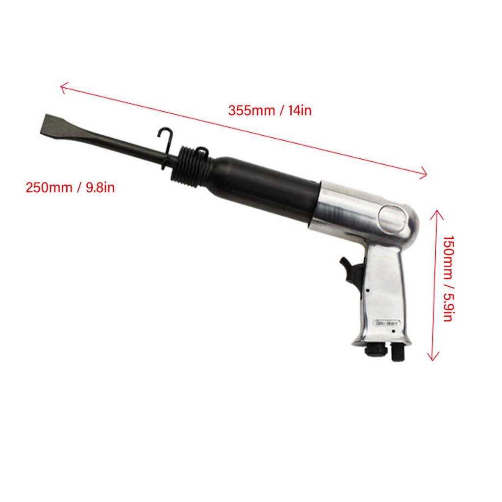 Air Hammer Kit Heavy Duty Pneumatic Chisel Drill Tool Power Hammer for Car Repair Brake Pad Rust Removal Air Chisel Drill Tool