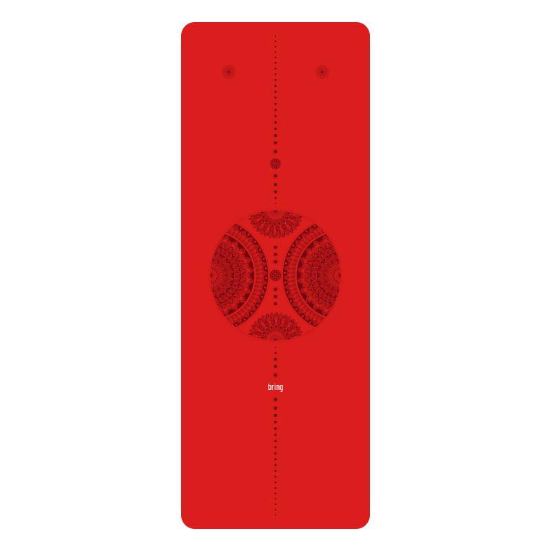 Exquisitely Carved Non-Slip Dual-Sided Yoga Mat - Sweat-Absorbing Natural Rubber for Home & Studio Use