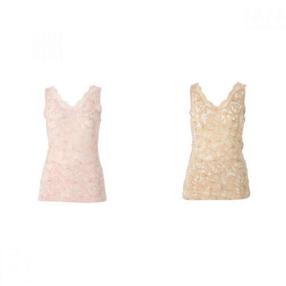 Venus Modal Burnout Lace Sleeveless Running Vlg2473r Pink/85