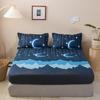 1pc Bed Sheet Single/Double/Queen/King Size Fitted Sheet On Rubber Band Twin Mattress Cover With Elastic(no Pillowcase)