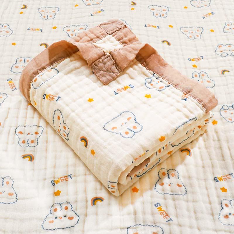 Newborn Baby Six-Layer Pure Cotton Gauze Towel and Blanket