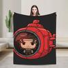 Horror Game Iron Lung Blanket Quality Soft Throw Blanket Winter Children Couch Chair Novelty Bedspread