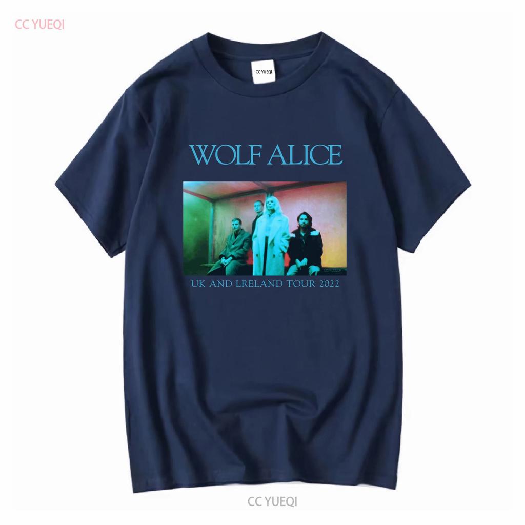 Wolf Alice Lipstick Tour T Shirt Cotton Black Unisex S To 5xl Hc1393 Vintage Washed Designer Clothes Stretched Stylish Homme Soft