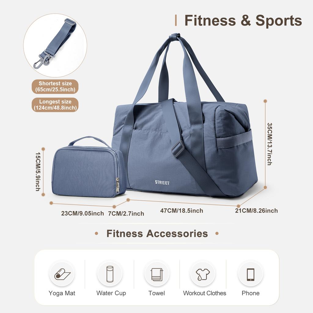 Travel Fitness Bag,Large Capacity Waterproof Luggage Travel Bag With Zipper,Fold Weekend Bag Duffle Bag,Women's Travel Backpack