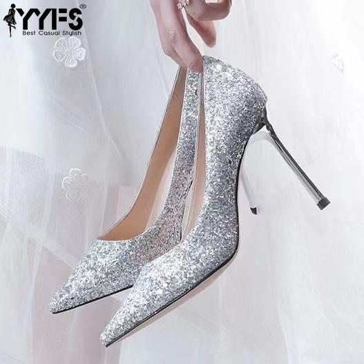 High Heels with Seductive Pointed Toe Large Size