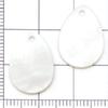 24-Piece Set: White Natural Moon Cross Shell Charms for DIY Jewelry