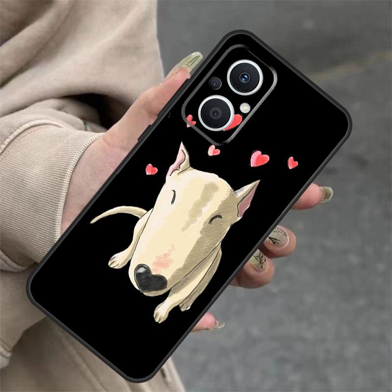 English Bull Terrier Dog Case For OPPO Reno 7 8 Lite 10 11 12 13 14 Pro 8T 12F 13F 14F OPPO Find X8 X6 X9 Pro Cover