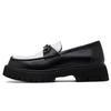 Fashion Leather casual shoes men loafers Luxury Design Slip on male dress shoes leisure style big size good Wear-resistant sole