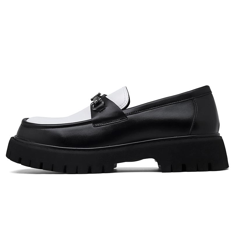 Fashion Leather Casual Shoes Men Loafers Luxury Design Slip On Male Dress Shoes Leisure Style Big Size Good Wear-resistant Sole