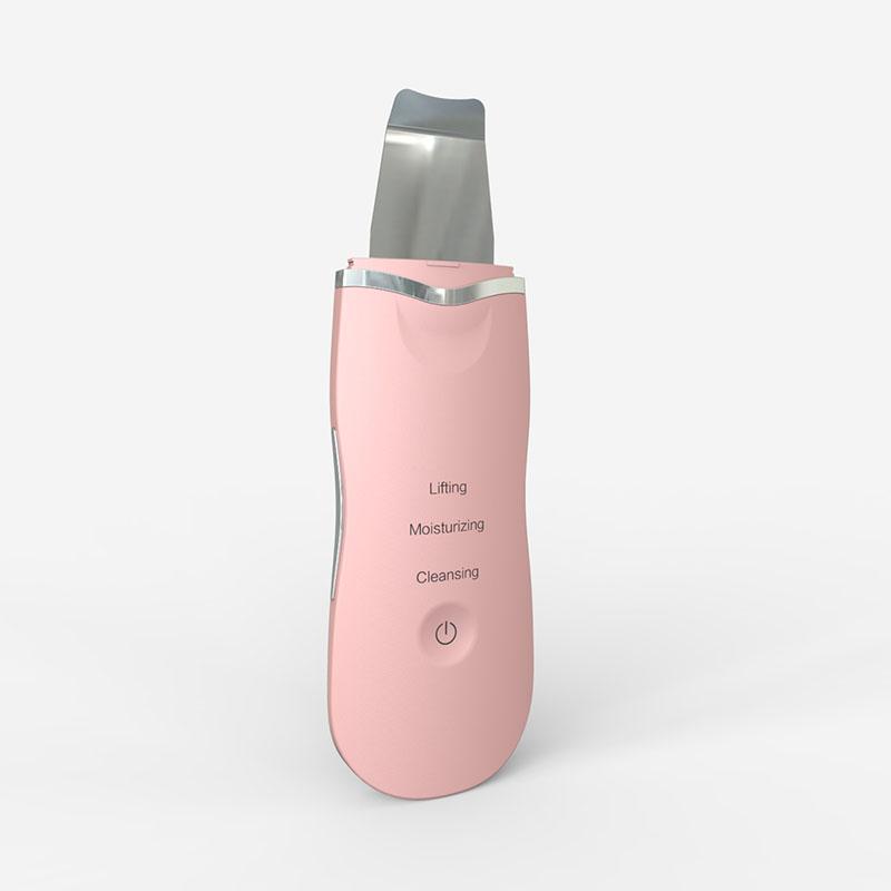 Facial ultrasonic shovel skin rejuvenation scrubber deep cleansing skin spatula black head remover scraper device