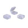 Transparent Square Jewelry Storage Box, Earrings, Dustproof And Antioxidant Plastic, Portable, Free Jewelry Box.