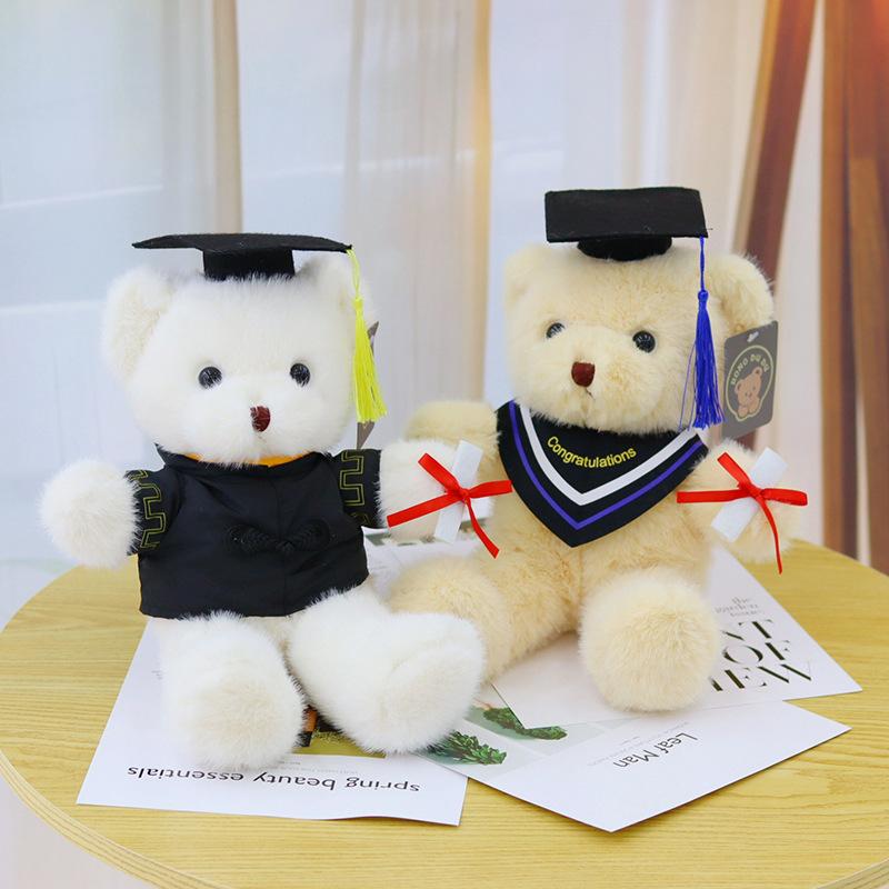 Graduation Doctor Bear Doll with Hat Bear Doll Teddy Bear Plush Toy Graduation Event Gift