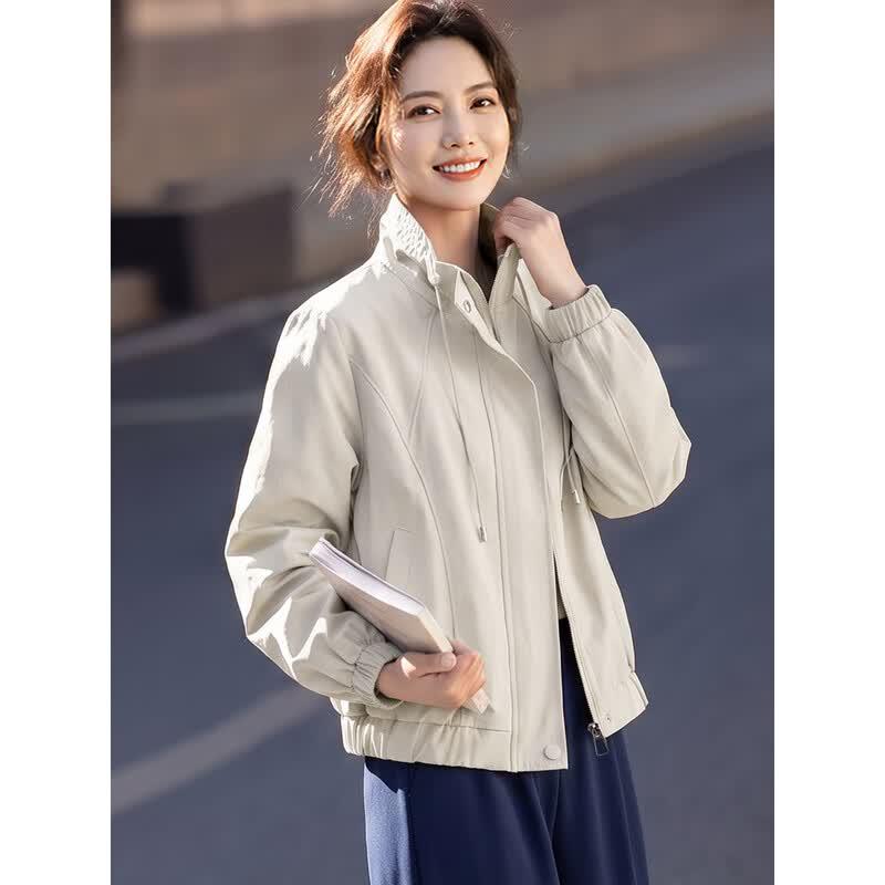 Women's Autumn Casual Stand-Up Collar Jacket