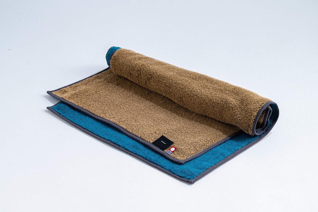 Kainoo Imabari Towel Bath Towel, Traditional Japanese Colors, 60cm X 120cm, Blue Tones (Indo-iro X Namakabe-iro), Made In Japan, Plain, Soft Touch,