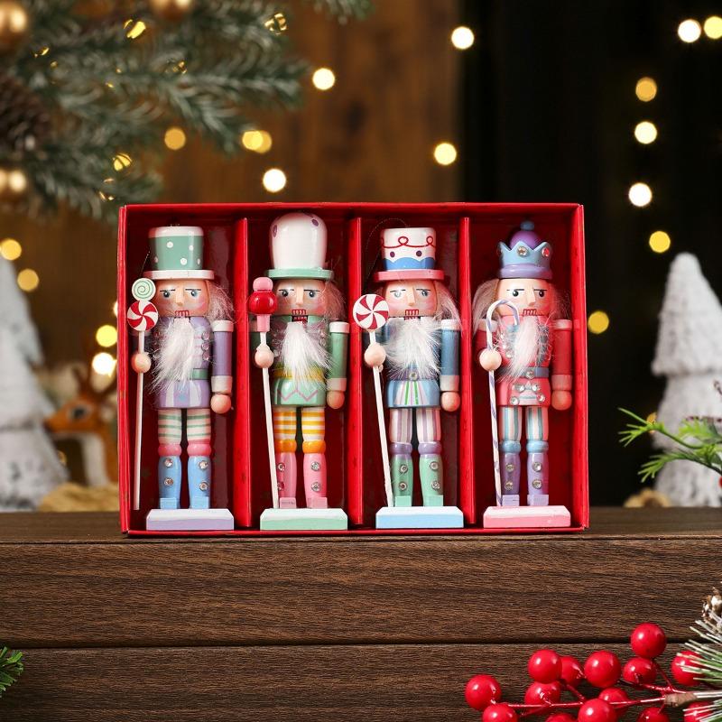 Walnut Soldier Wooden Ornaments, Christmas Ornaments, Small Gifts, Christmas Decorations, Desktop Ornaments