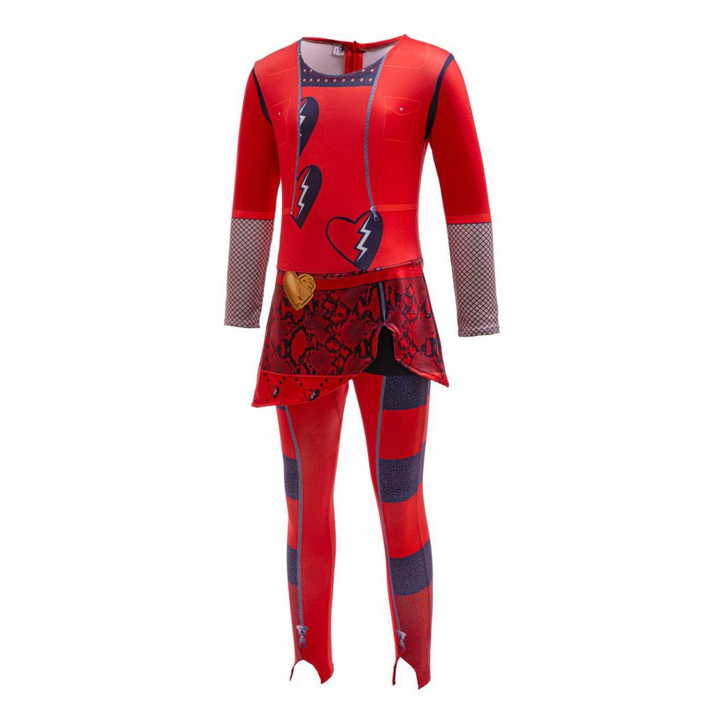 Descendants 4 red one-piece tights halloween cosplay costume stage show SB95