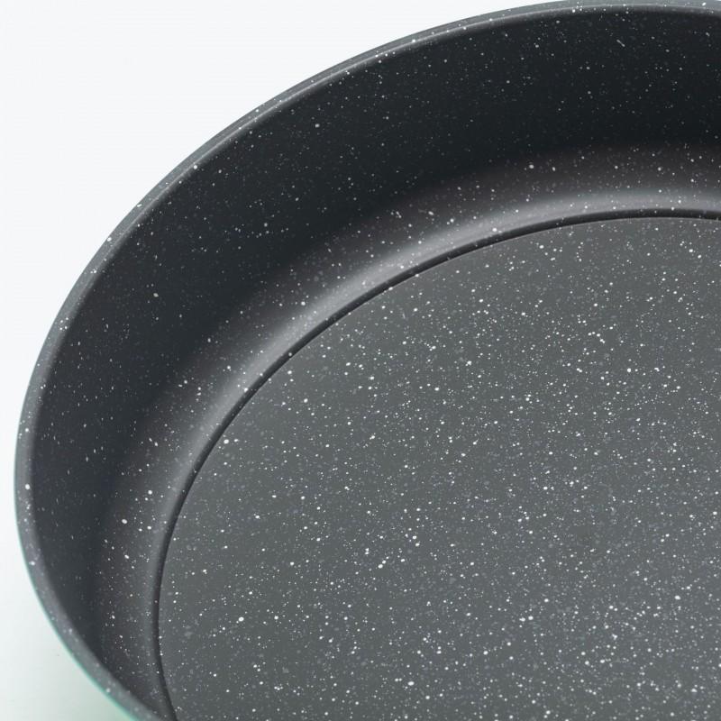 26cm Cast Iron Nonstick Frying Pan With Glass Lid Gas Induction Stove Home Kitchen Use