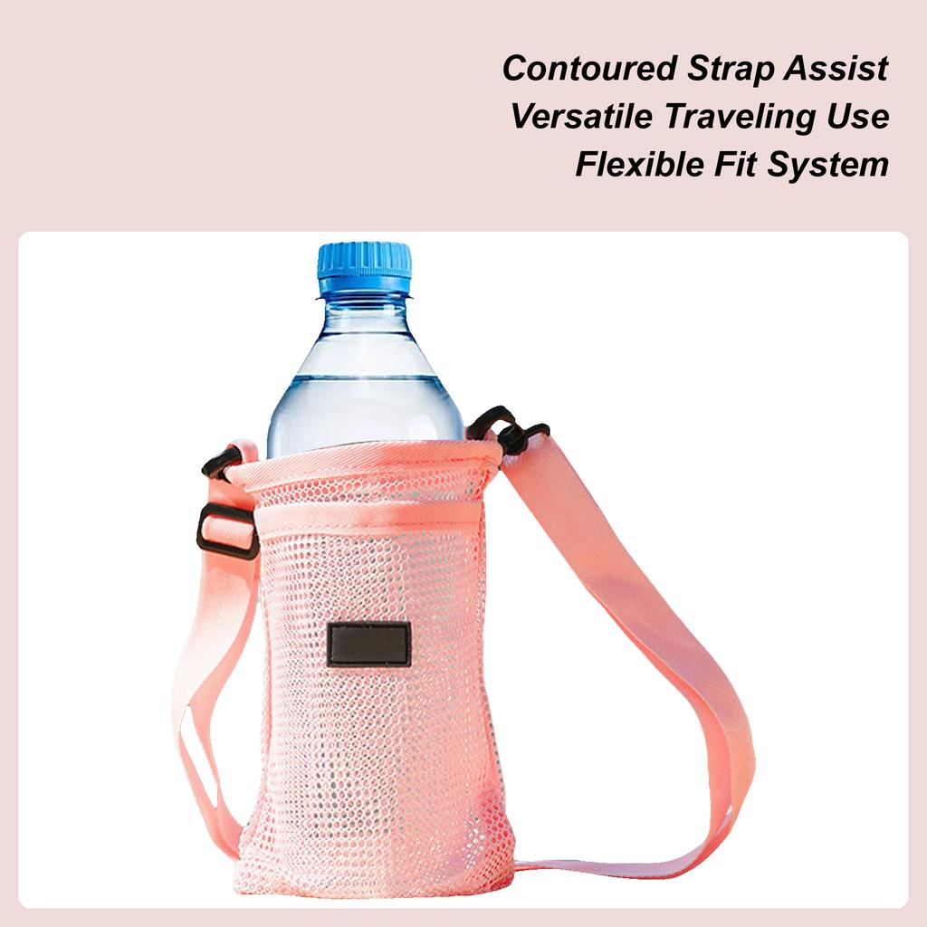 Water Bottle Bag Water Bottle Pouch With Strap Fashionable Sleeve With Adjustable Rope For Workout Shopping Road Trip Camping