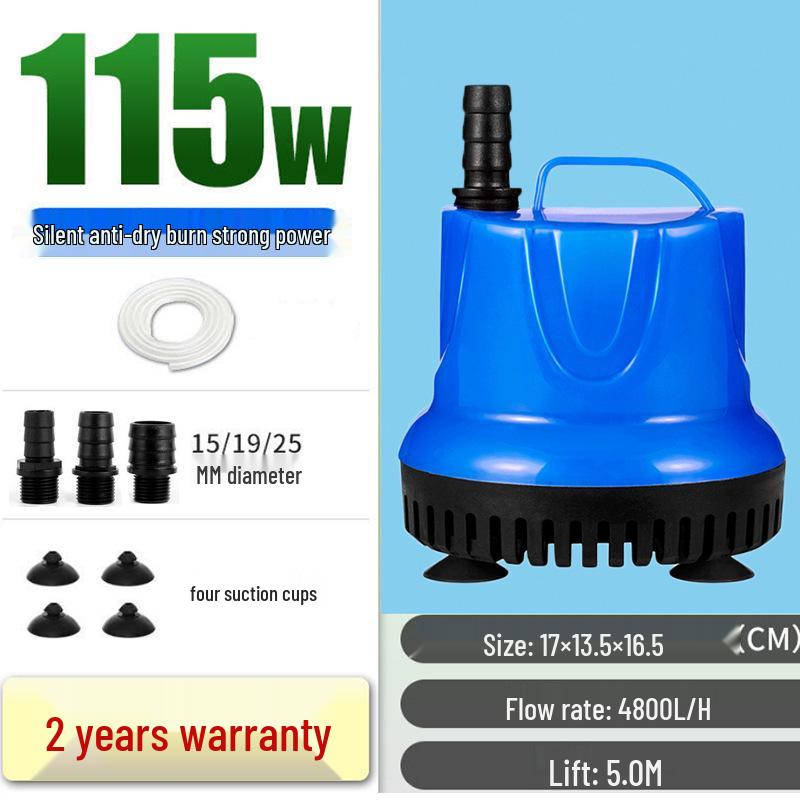 Leise Tauchpumpe für Aquarien und Schildkrötenbecken - Effiziente Wasserzirkulation und Kotabsaugung