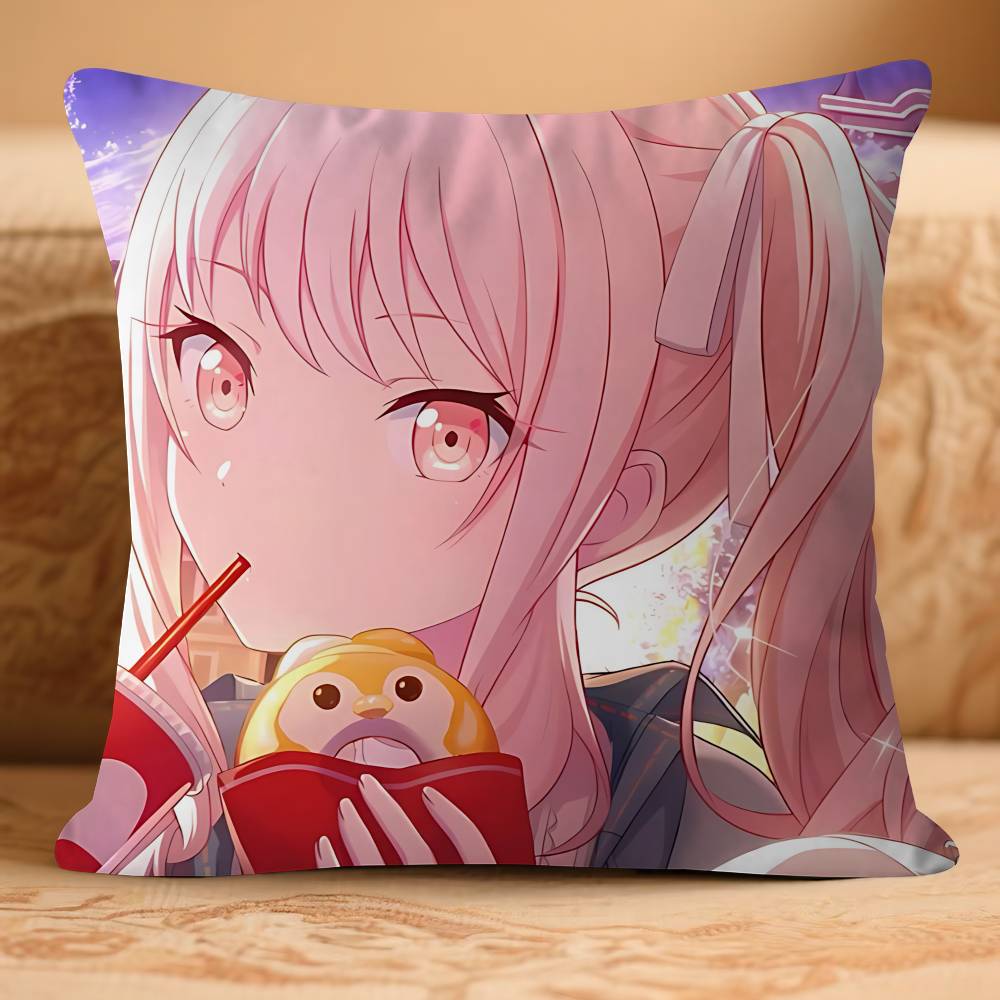 

A-Akiyama Аниме Наволочка MizukiS Съемная Моющаяся Наволочка – Всесезонный Мягкий Лен 16x16Inch