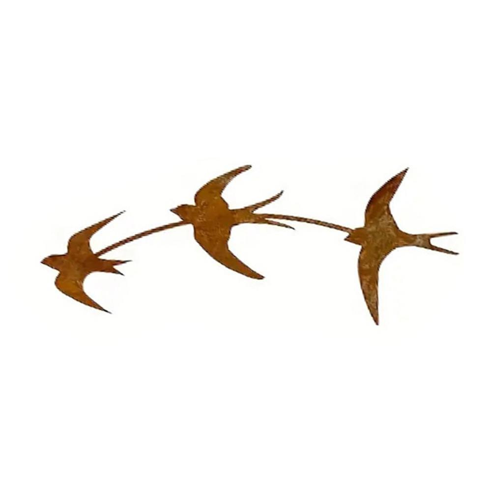 

Rustic Metal Swallow Wall Decor Set Of 3 Vintage Iron Bird Art For Wall Ornament Garden Fence Outdoor Home Decoration