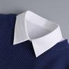 Women's Versatile White Ruffle Stand-Up Collar Dickey Sweater Accessory