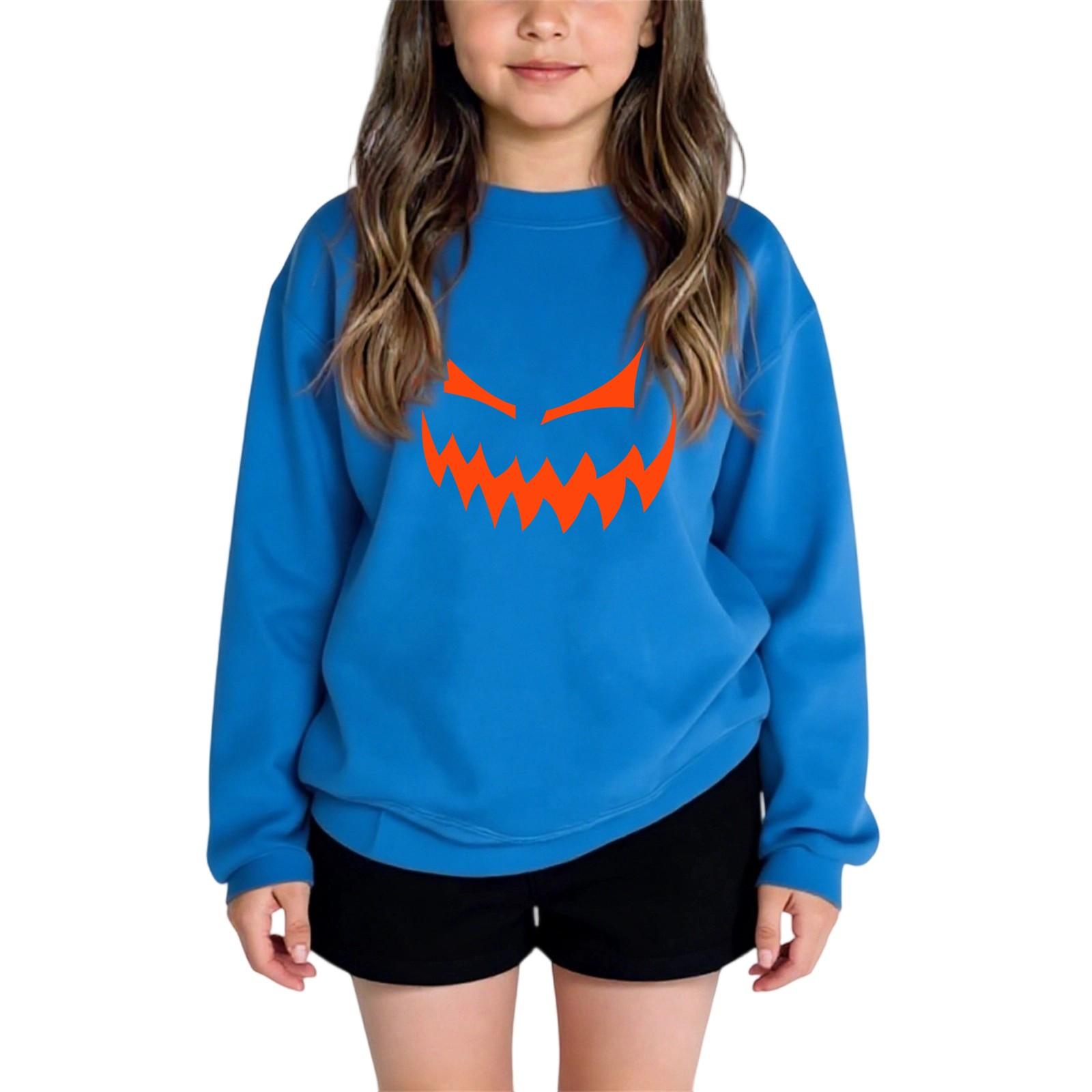 

Детские модные повседневные универсальные повседневные толстовки с круглым вырезом для мальчиков и девочек, повседневные лоскутные топы с длинными рукавами, свитшоты 110 синий