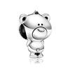 Fashion Cartoon Animal Cat Dog Bear Pig Duck Bead Charm Fits Charm Bracelets & Necklace Diy Jewelry for Women