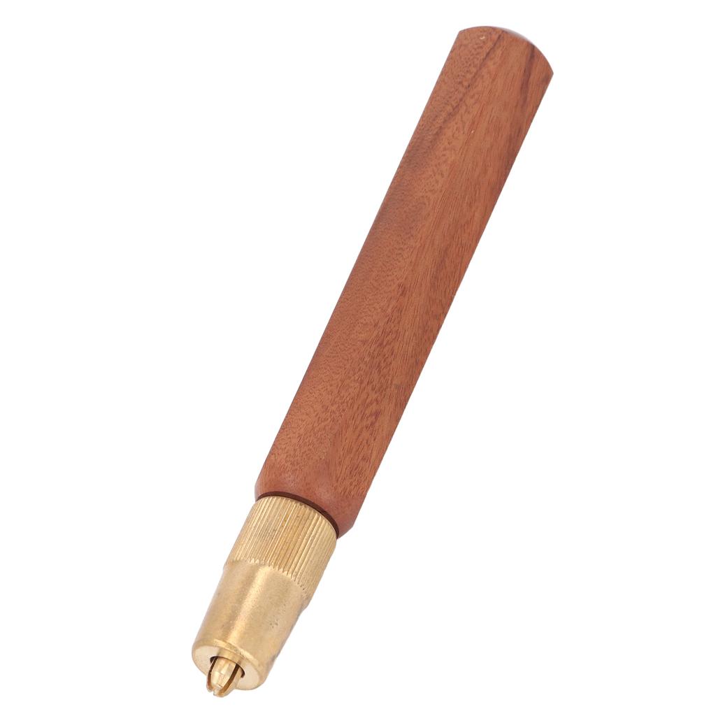 Hand Saw Handle Hex Shape Sour Branch Wood and Brass Mini Hacksaw Grip Handle for Woodworking