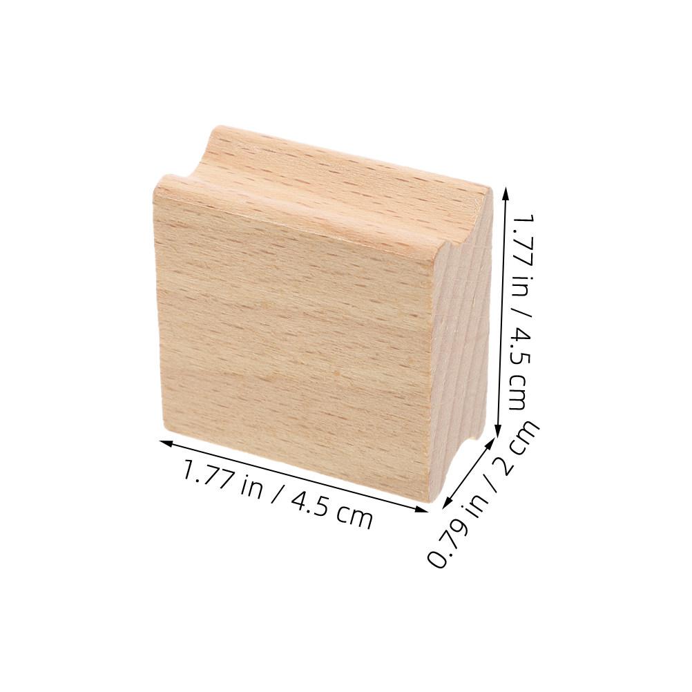 15Pcs Blank Wood Stamp Blocks Carving Crafting Scrapbook DIY Vintage Wooden Stamper Seal Supplies Wooden Stamp Seal