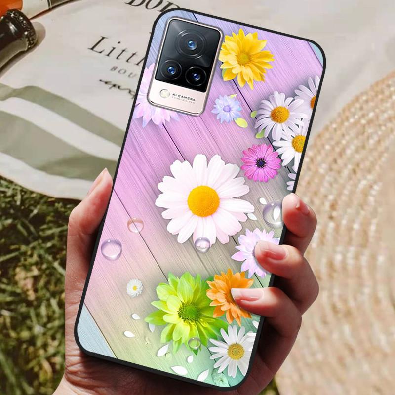 For Vivo V21 5G Case V 21 Silicon Back Cover Phone Case for Vivo V2050 VivoV21 5G Cases Soft Bumper Coque for Vivo V21 5G Fundas