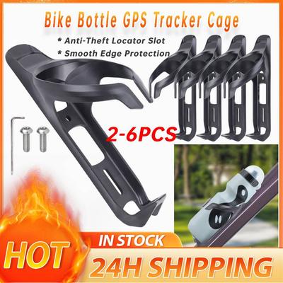 2-6PCS Bicycle Bottle GPS Tracker Cage Anti-Theft Bike Water Cup Holder Scratch-Proof Bike Water Bottle Bracket for Apple AirTag