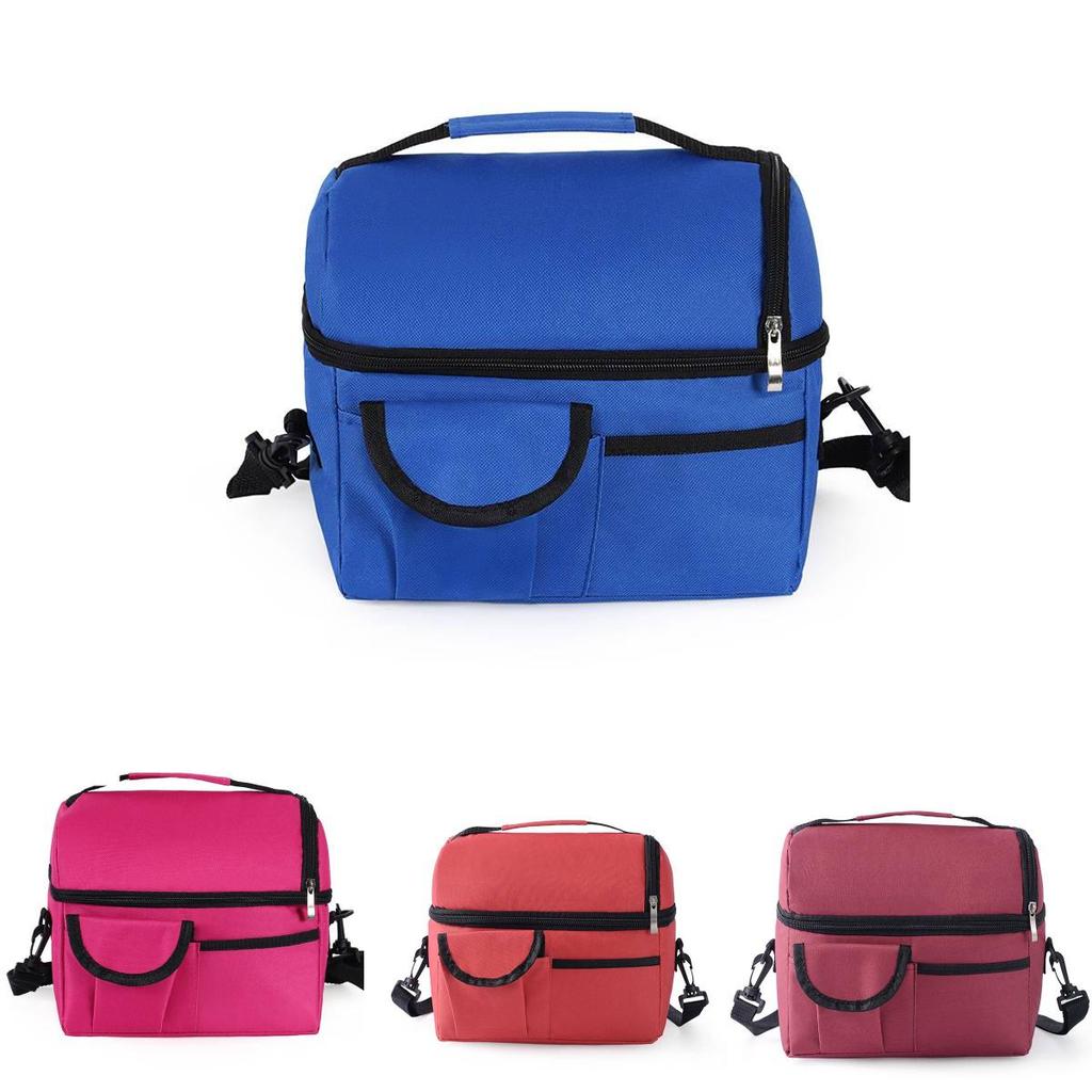 Shoulder Insulated Portable Bag Tote Picnic Storage Box Thermal Lunch Cooler