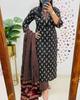 Party Wear Designer Cotton Kurta Pant Dupatta Set Indian Pakistani Top Tunic Kurti Salwar Suit